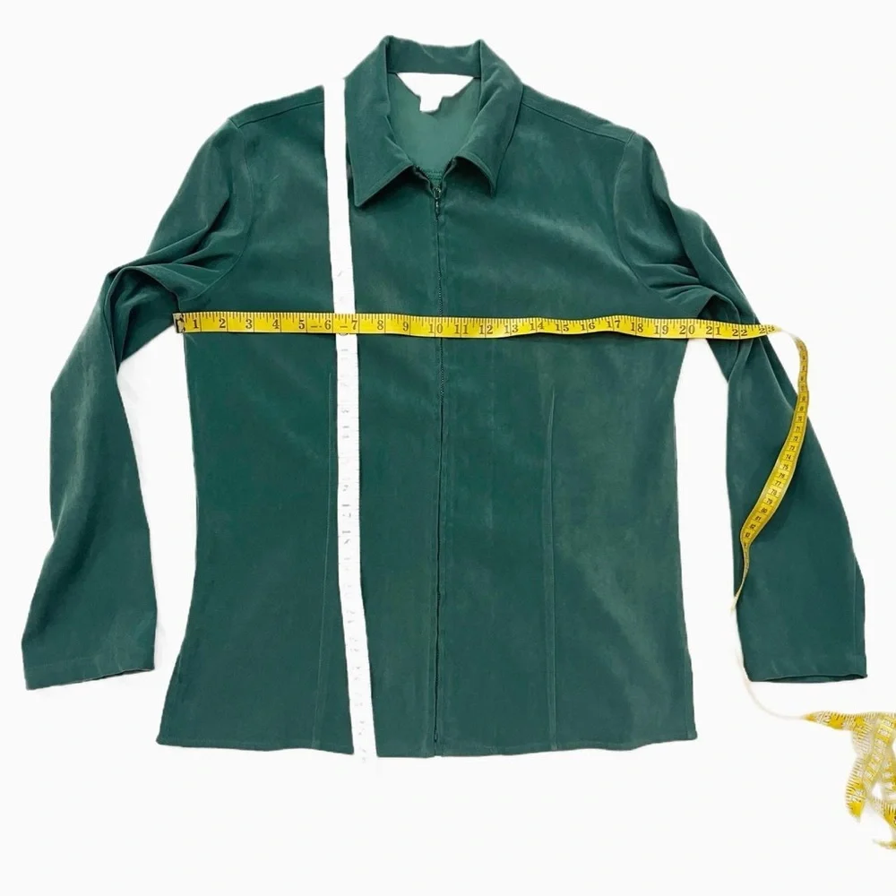 Green‎ Jacket and Pants Matching Set Casual Corner Y2K Size 6/Small
